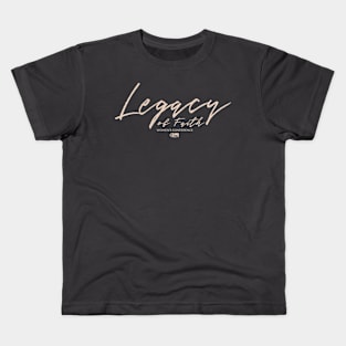 Legacy of Faith Pink Logo Kids T-Shirt